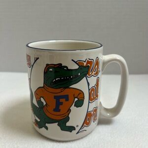 Vintage Pfaltzgraff Albert The Alligator Florida Gators Old Rare Logo Coffee Mug